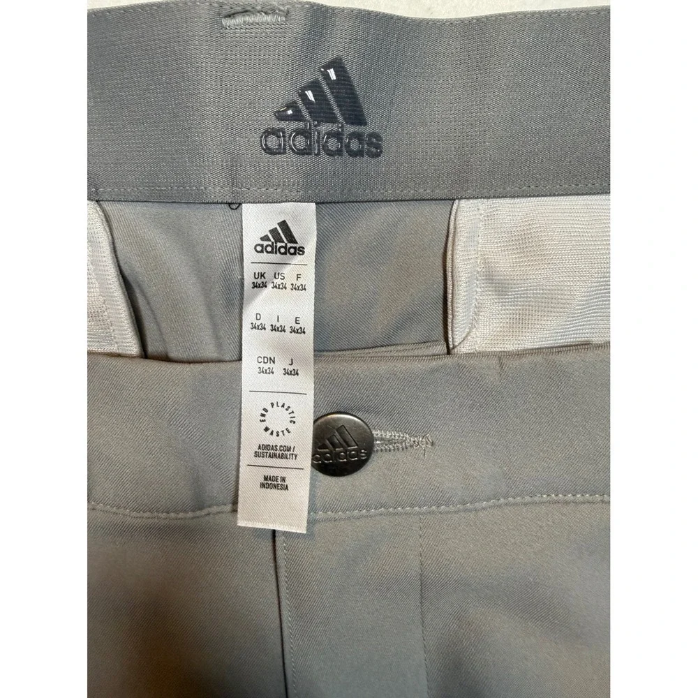 Adidas Mens Ultimate365 Golf Pants Grey 34x34 New With Tags